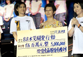 传爱到台湾——公司捐赠500万新台币为宝岛赈灾